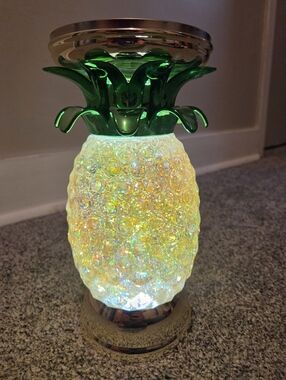 Bath & Body Works Pineapple Light Up Candle Holder 3 Wick Brand New